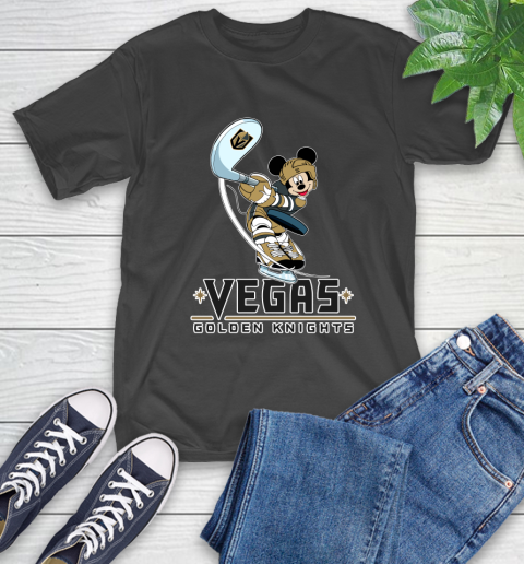 NHL Hockey Vegas Golden Knights Cheerful Mickey Mouse Shirt T-Shirt