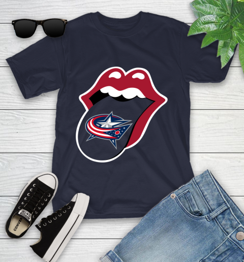 Columbus Blue Jackets NHL Hockey Lips I Root For My Team Adoring Fan 105