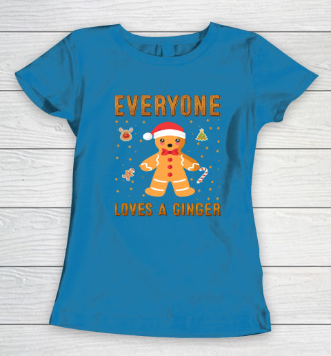 Everyone Loves A Ginger Funny Christmas Women's T-Shirt 6