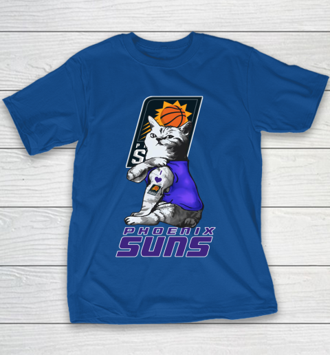 NBA Basketball My Cat Loves Phoenix Suns Youth T-Shirt 6