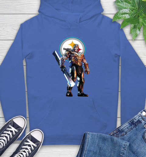 NFL Thanos Gauntlet Avengers Endgame Football Pittsburgh Steelers Hoodie 9