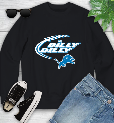 NFL Detroit Lions Dilly Dilly Football Sports Youth Sweatshirt 2