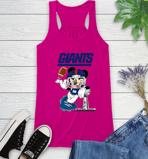 NFL newyork giants Mickey Mouse Disney Super Bowl Football T Shirt Racerback Tank 20