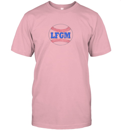porm lfgm baseball new york jersey t shirt 60 front pink
