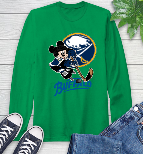 NHL Buffalo Sabres Mickey Mouse Disney Hockey T Shirt Long Sleeve T-Shirt 7