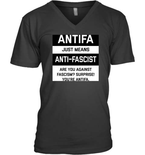 Antifa Just Means Anti Fascist Are You Against Fascism Surprise! You're Antifa V
