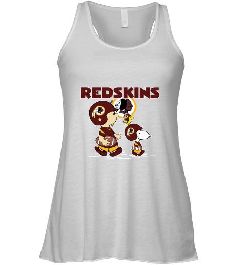 Washington Redskins Let's Play Football Together Snoopy NFL Shirts Racerback Tank