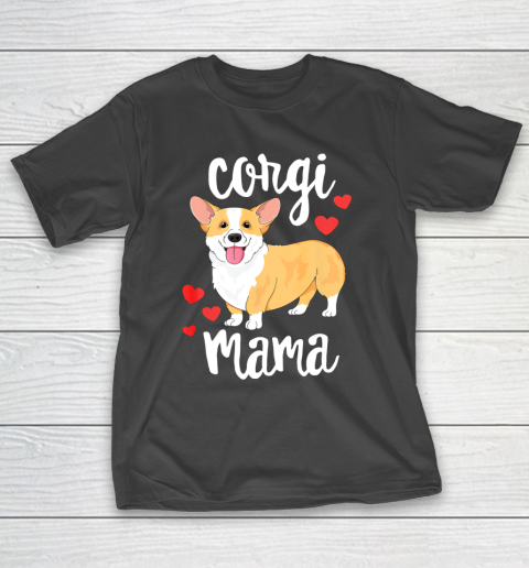 Dog Mom Shirt Corgi T Shirt Women Girls Puppy Mom Dog Mama Lover Gift T-Shirt