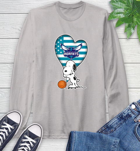 Charlotte Hornets NBA Basketball The Peanuts Movie Adorable Snoopy Long Sleeve T-Shirt 13 Charlotte Hornets NBA Basketball The Peanuts Movie Adorable Snoopy Long Sleeve T-Shirt - Image 13