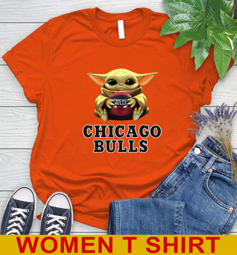 NBA Basketball Chicago Bulls Star Wars Baby Yoda Shirt 92