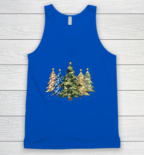 Camo Print Christmas Trees with Camouflage Print Xmas Tank Top 4