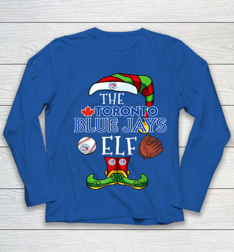 Toronto Blue Jays Christmas ELF Funny MLB Youth Long Sleeve 7