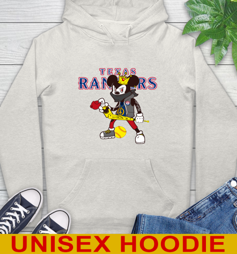 Texas Rangers MLB Baseball Mickey Peace Sign Sports Hoodie 12