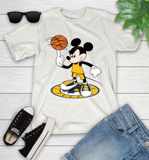 NBA Basketball Indiana Pacers Cheerful Mickey Disney Shirt Youth T-Shirt 2