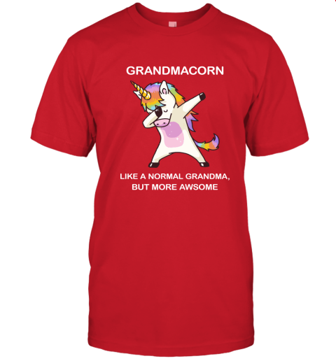 Unicorn Grandmacorn Dabbing Like A Normal Grandma But More Awesome Unisex Jersey Tee