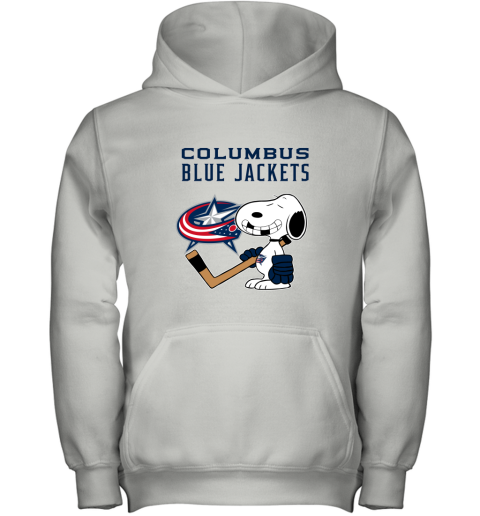 Columbus Blue Jackets Ice Hockey Broken Teeth Snoopy NHL Youth Hoodie