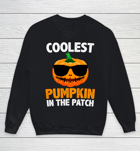 Coolest Pumpkin In The Patch Pumpkin Girls Youth Sweatshirt