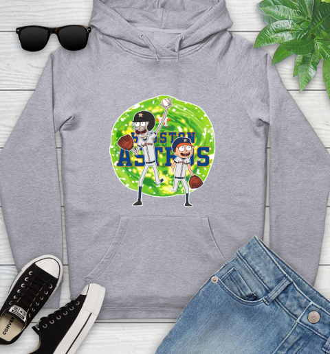 MLB Houston Astros Rick And Morty Baseball Sports Youth Hoodie 6