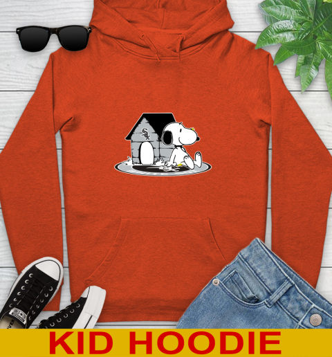 MLB Baseball Chicago White Sox Snoopy The Peanuts Movie Shirt Youth Hoodie 5