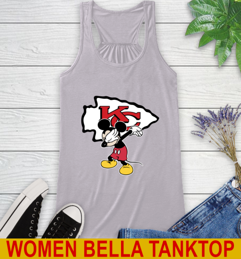 Kansas City Chiefs NFL Football Dabbing Mickey Disney Sports Racerback Tank 5