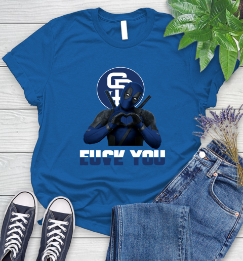 MLB San Diego Padres Deadpool Love You Fuck You Baseball Sports Women's T-Shirt 12
