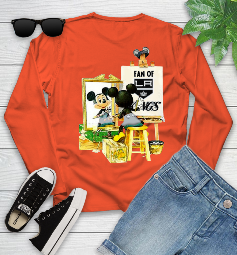 NHL Hockey Los Angeles Kings Mickey Drawing Shirt 115