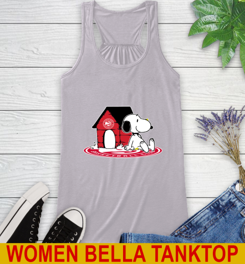 NBA Basketball Atlanta Hawks Snoopy The Peanuts Movie Shirt Racerback Tank 5