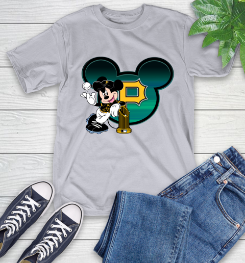 MLB Pittsburgh Pirates The Commissioner's Trophy Mickey Mouse Disney T-Shirt 6
