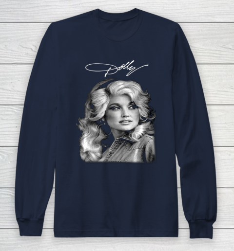 Dolly Parton Classic Vintage Signature Long Sleeve T-Shirt 2