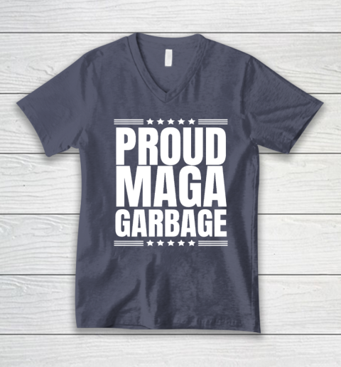 Proud MAGA Garbage Trump Supporter V-Neck T-Shirt 6