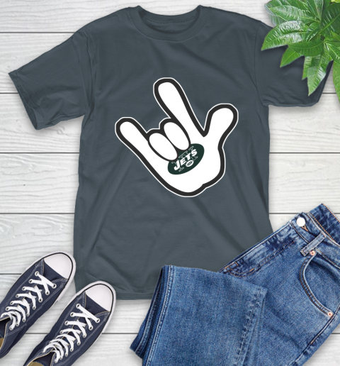 New York Jets NFL Football Mickey Rock Hand Disney T-Shirt 9
