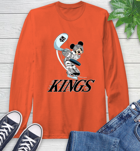 NHL Hockey Los Angeles Kings Cheerful Mickey Mouse Shirt Long Sleeve T-Shirt 5