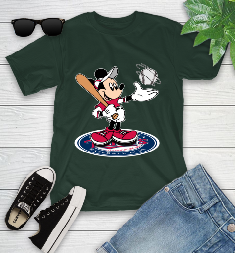 MLB Baseball Minnesota Twins Cheerful Mickey Disney Shirt Youth T-Shirt 5