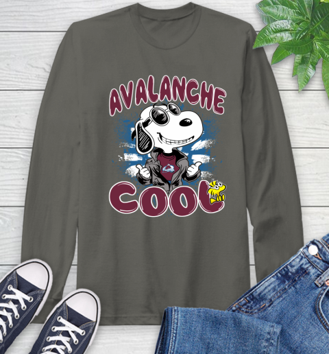 NHL Hockey Colorado Avalanche Cool Snoopy Shirt Long Sleeve T-Shirt 10