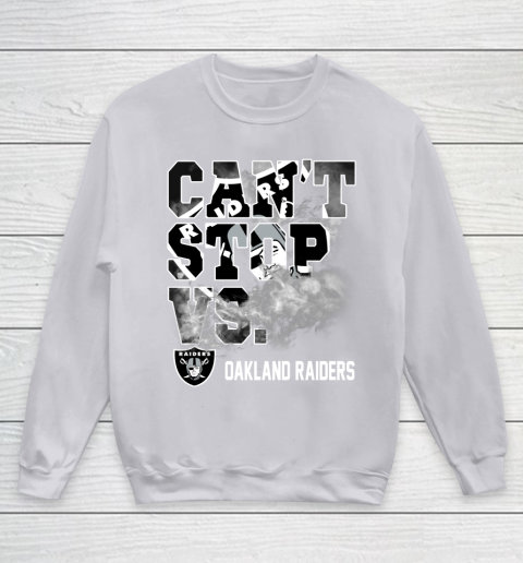 NFL Oakland Raiders Can't Stop Vs Youth Sweatshirt 3