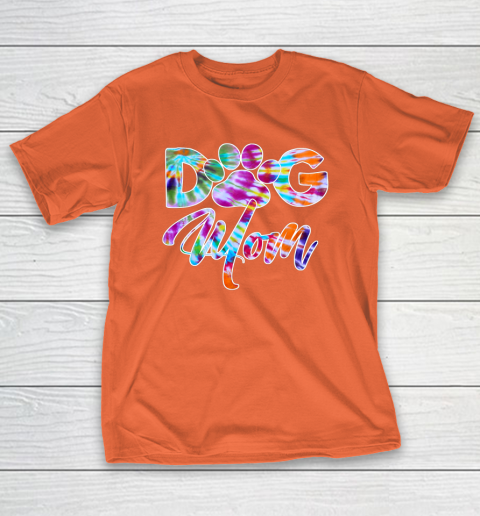 Dog Mom Shirt Tie Dye Dog Mom Apparel for Women Dog Lover Gifts Paw T-Shirt 4