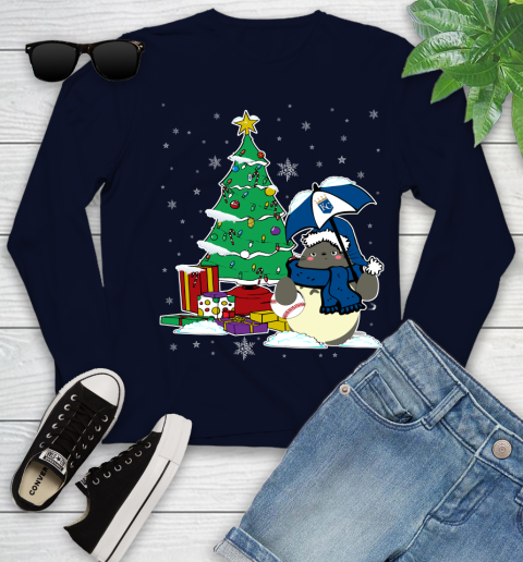 Kansas City Royals MLB Baseball Cute Tonari No Totoro Christmas Sports Youth Long Sleeve 2