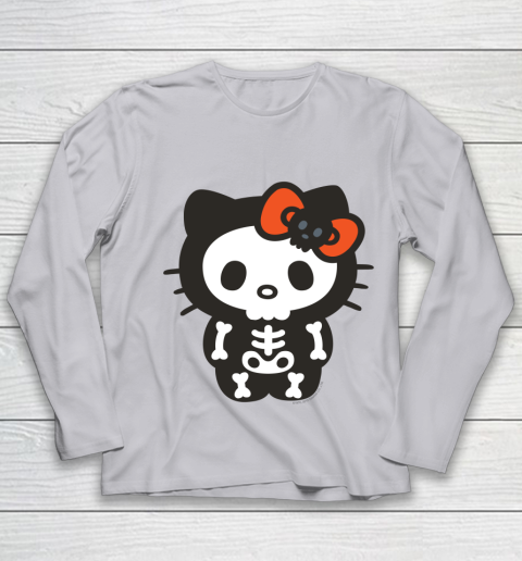 Hello Kitty Skeleton Halloween Youth Long Sleeve 3
