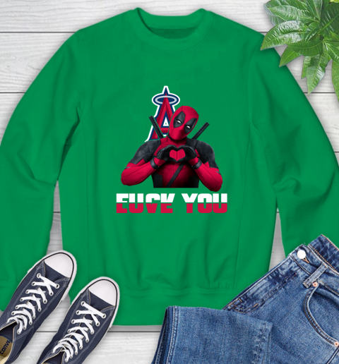 MLB Los Angeles Angels Deadpool Love You Fuck You Baseball Sports Sweatshirt 7