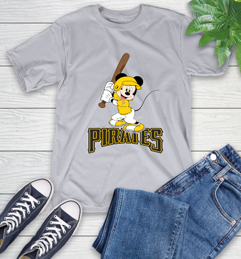MLB Baseball Pittsburgh Pirates Cheerful Mickey Mouse Shirt T-Shirt 6