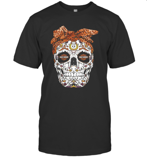 Sugar Skull Motorcycles Harley Davidson T-Shirt