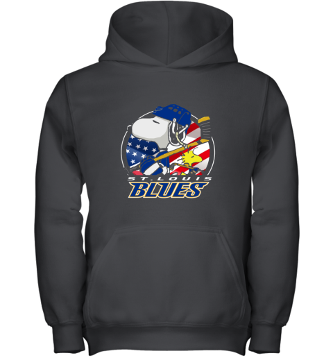 St Louis Blues Ice Hockey Snoopy And Woodstock NHL Youth Hoodie
