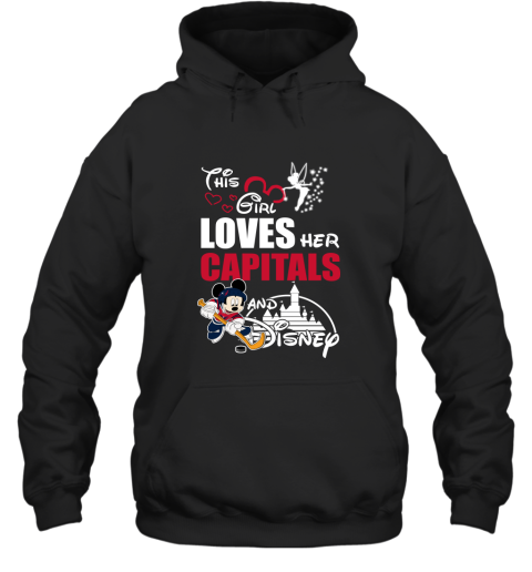 This Girl Love Her Washington Capitals And Mickey Disney Hoodie