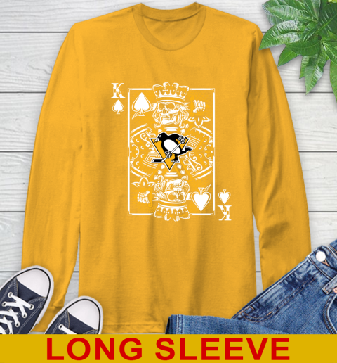 Pittsburgh Penguins NHL Hockey The King Of Spades Death Cards Shirt Long Sleeve T-Shirt 2