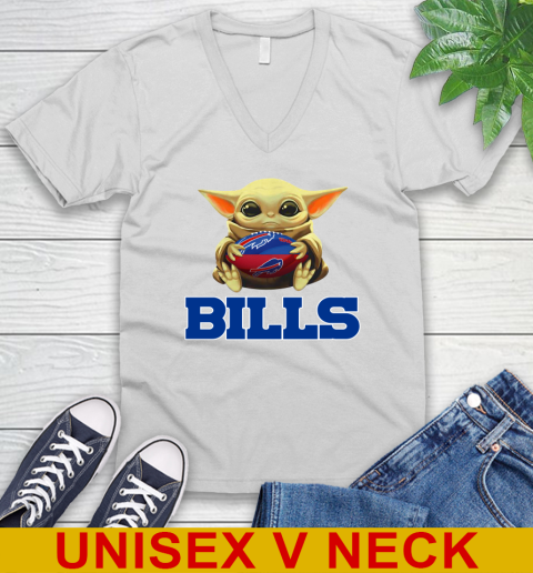 NFL Football Buffalo Bills Baby Yoda Star Wars Shirt V-Neck T-Shirt