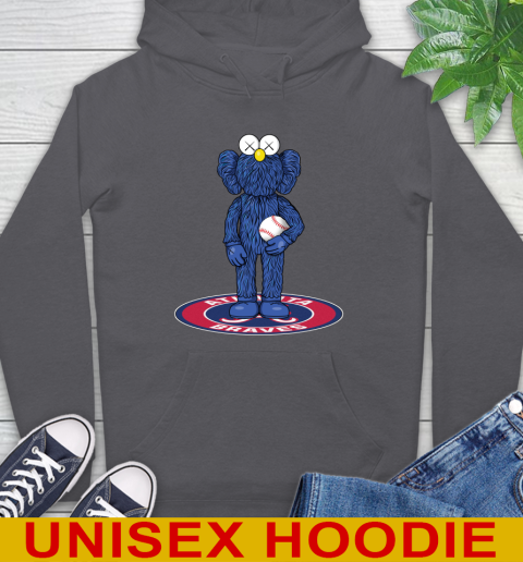 MLB Baseball Atlanta Braves Kaws Bff Blue Figure Shirt Hoodie 7