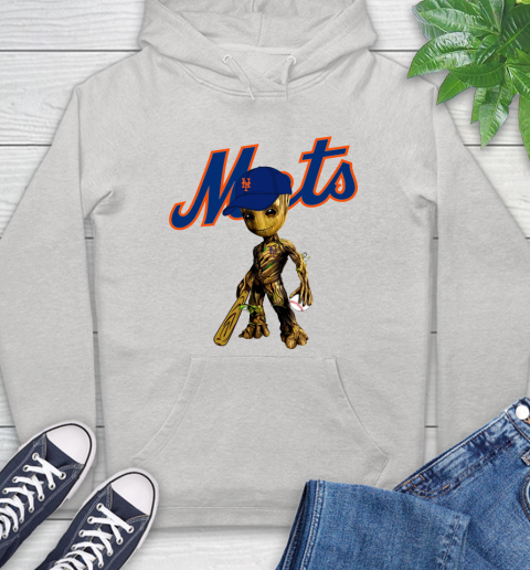 MLB New York Mets Groot Guardians Of The Galaxy Baseball Hoodie