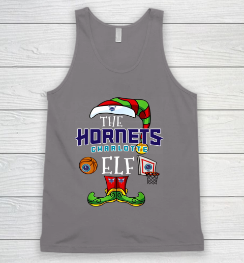 Charlotte Hornets Christmas ELF Funny NBA Tank Top 6