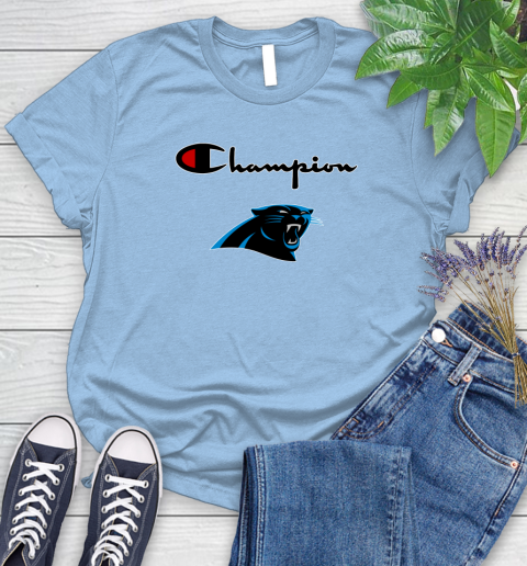 NFL Football Carolina Panthers Champion Shirt Women's T-Shirt 6