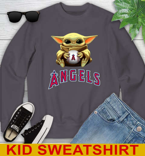 MLB Baseball Los Angeles Angels Star Wars Baby Yoda Shirt 118